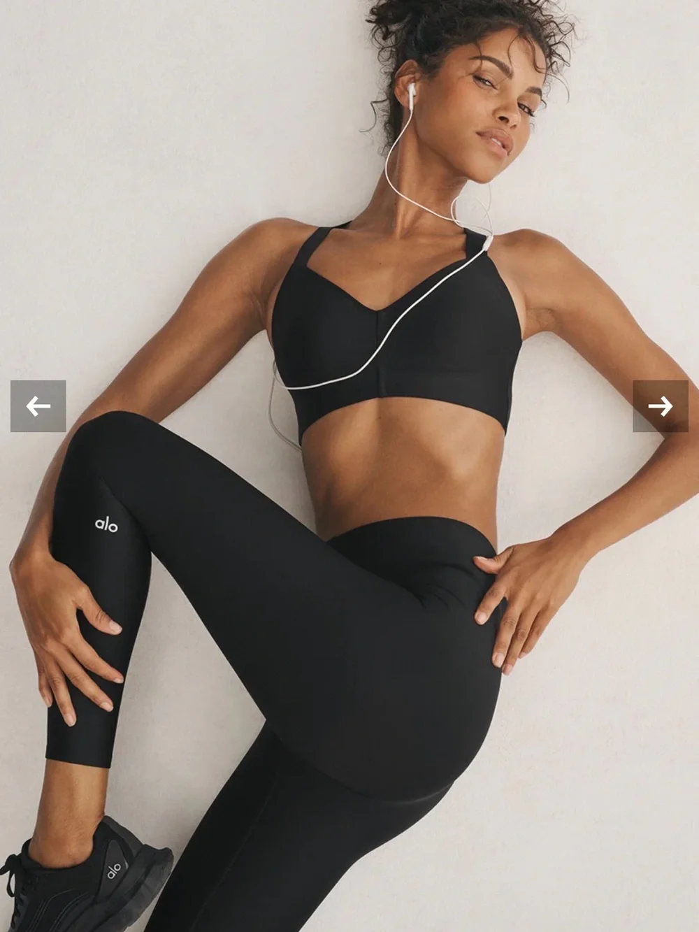 Alo Airlift Legging in Black XS High-Rise Leggings & Sports Bra Set